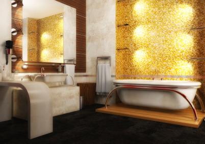 Modern Geometric Bathroom