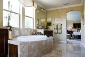 Choose type of floor and wall treament first.