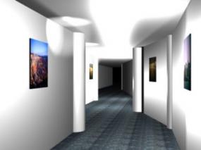 Eye level: Art galleries measure 60 inches from floor.