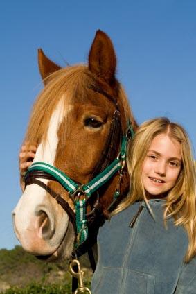 A girl and her horse
