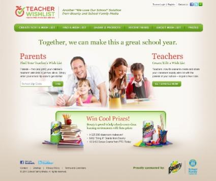 home page for teacherwishlist.com