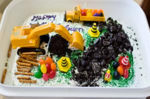 construction cake