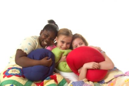 kids in bed