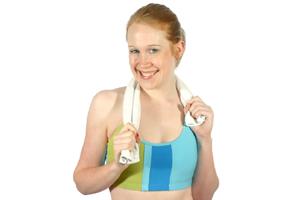 Girl in Sport's Bra