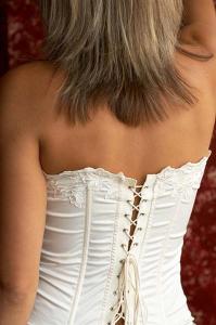 Sexy white corset