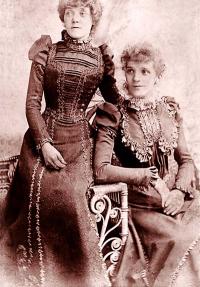 Victorian ladies with tight corsets