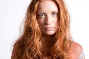 gold auburn hair