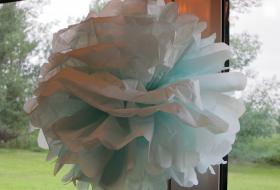 finsihed tissue pom pom