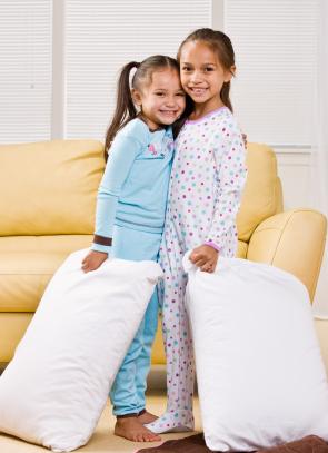 Girls in pajamas