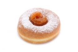 Sufganyot, a jelly donut served during Hanukkah