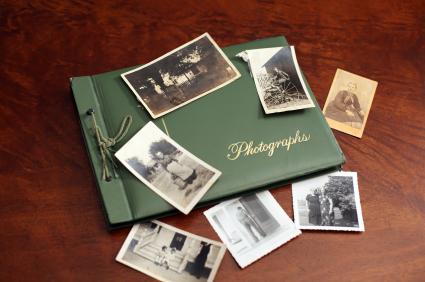 Memory book and photos