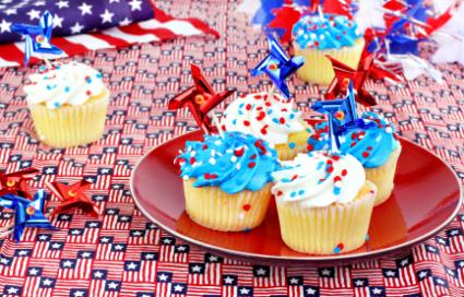 Cupcakes and decorations