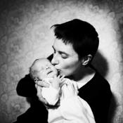 mother and baby portrait
