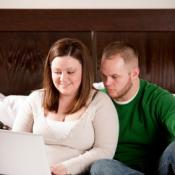 vrouw browsen online