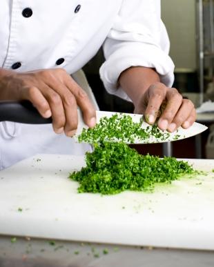Chopping Herbs