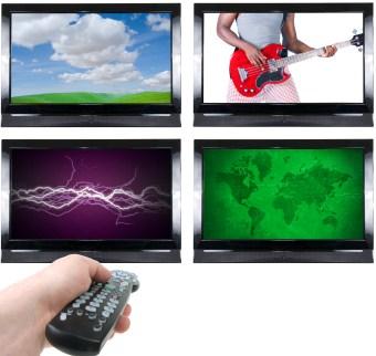 four tv's