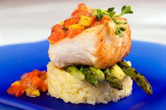 fresh halibut fish