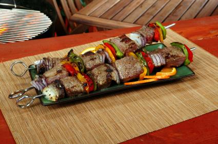 Kebabs are fun for the summer grilling.