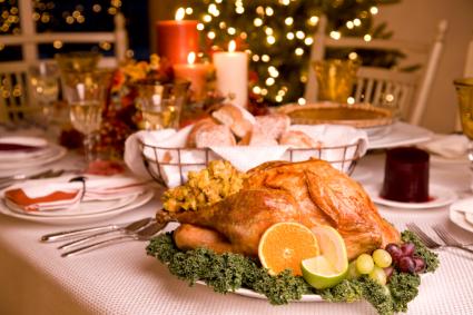 Traditional thanksgiving dinner