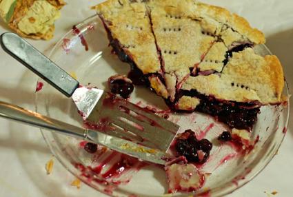 Blueberry pie.