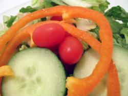 Fresh vegetable salad.