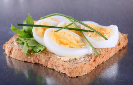 eggs on bread