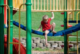 A fun day at the playground.