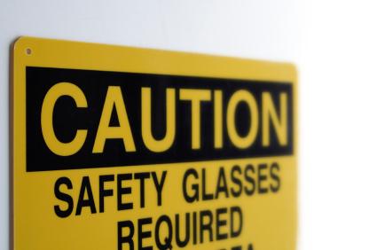 safety glasses required