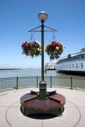 View of San Francisco Bay waterfront.