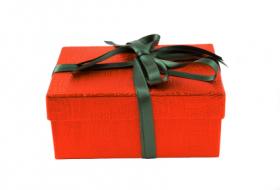 red green christmas present