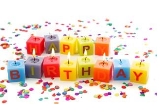 happy birthday candles