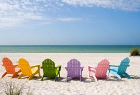 chairs on a beach