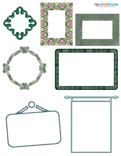 Free Printable Scrapbook Frames
