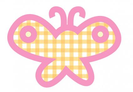 Printable butterfly sticker