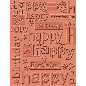 Cuttlebug "Happy Birthday" embossing folder
