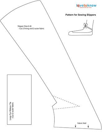 Free Pattern to Sew Slippers
