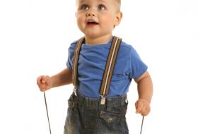 little boy in boots