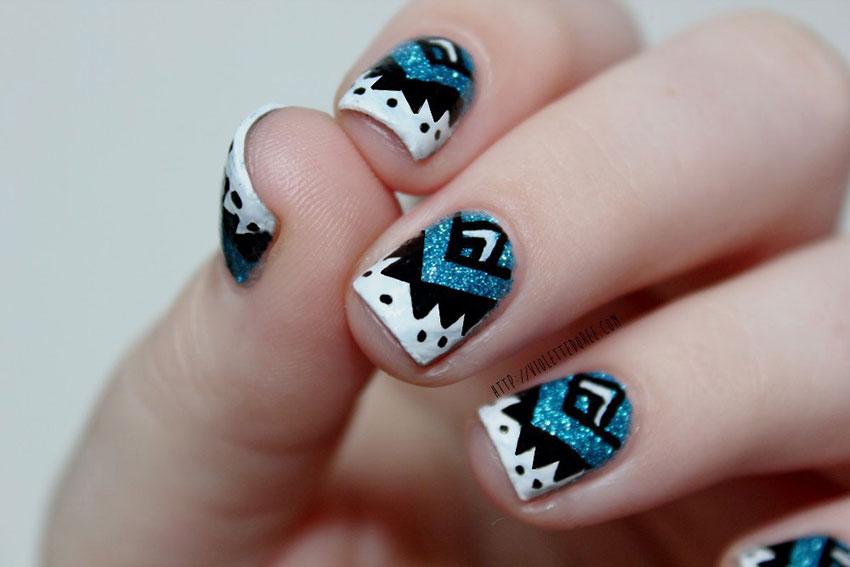 Tribal Art Nail Designs Native American Inspired Nail Art - Tribal Art Nail Designs