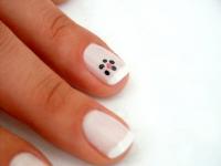 french manicure jewels
