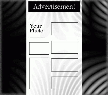 Sample MySpace page with background
