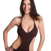 Silver monokini