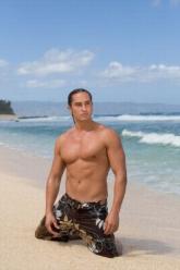 Hunk in board shorts