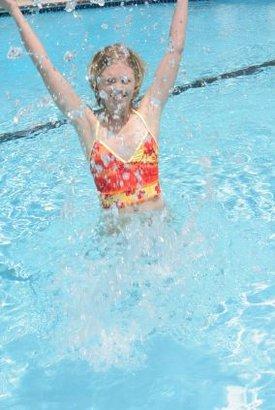 Teen in the pool