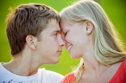 smiling teenagers