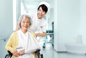 Traditional white nurse uniform