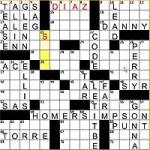 Crossword puzzle