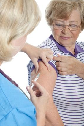 Femeie obţinerea unei injecţie