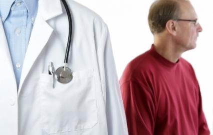 Mandlig patient med Doctor