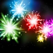 animated fireworks background