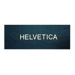Plastic Helvetica Pieces